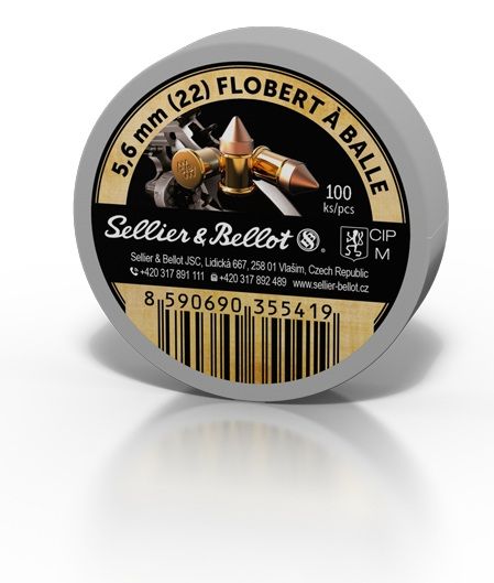 Cartouches cal.22 lr (5,6mm) FLOBERT Conique SELLIER & BELLOT /100