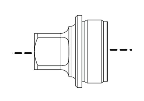 Adaptateur 1/2x28 silencieux HUB DM 