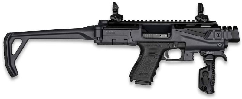 Crosse pliante FAB DEFENSE KPOS Scout Advance Noire pour pistolets GLOCK