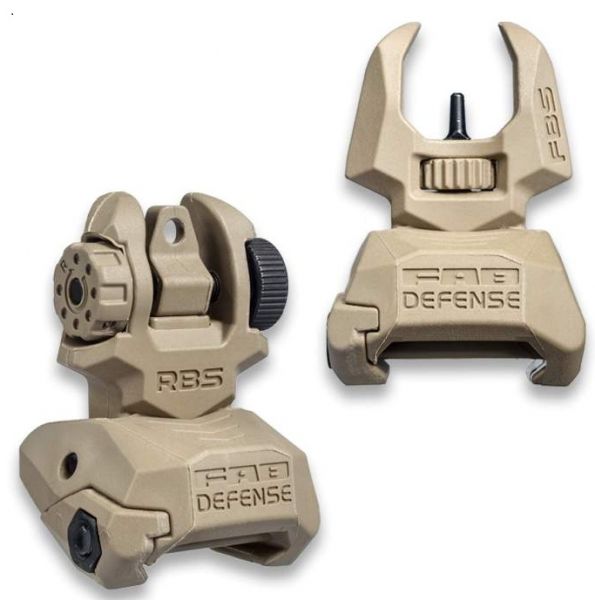 Hausse et guidon FAB DEFENSE FRBS FDE pour AR15