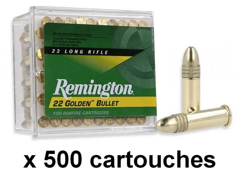 REMINGTON cal.22lr Golden Bullet HV Tête ronde /500