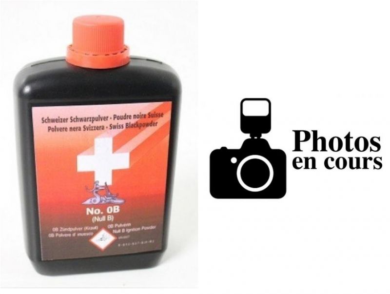 Bidon de poudre noire SUISSE OB Pulverin - bidon de 250 gr