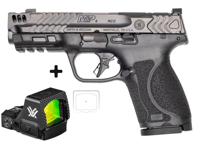Pistolet SMITH & WESSON PC MP9 M2.0 Compact Carry Comp 4.22" OR "Pack VORTEX DEFENDER ST" cal.9x19