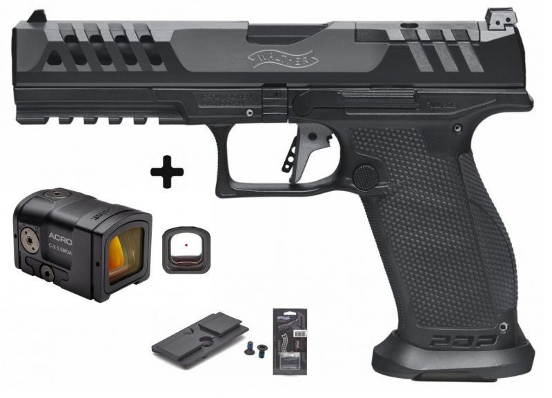 Pistolet WALTHER PDP MATCH Full Size Optics Ready 5" cal.9x19 pack AIMPOINT ACRO C-2