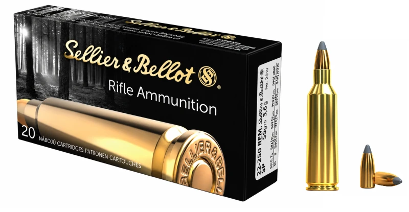 SELLIER & BELLOT cal.22-250 Rem SP 55 grains - 3.6 grammes /20