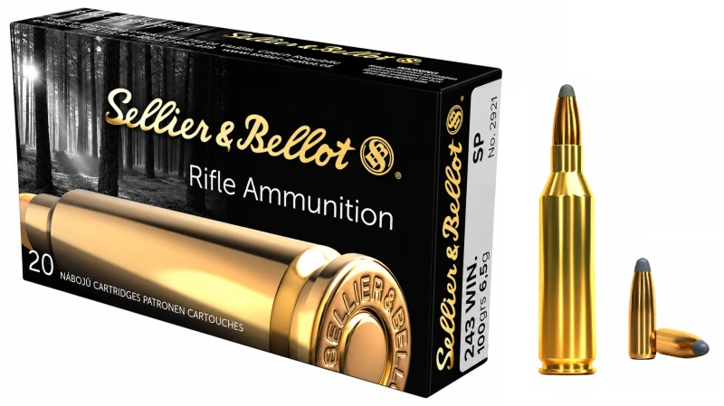 SELLIER & BELLOT cal.243 Win SP 100 grains - 6.5 grammes /20