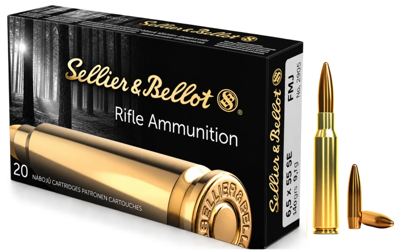 SELLIER & BELLOT cal.6,5x55 Swedish FMJ 140 grains - 9.1 grammes /20