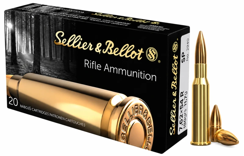 SELLIER & BELLOT cal.7,62x54 R FMJ 180 grains - 11.7 grammes /20