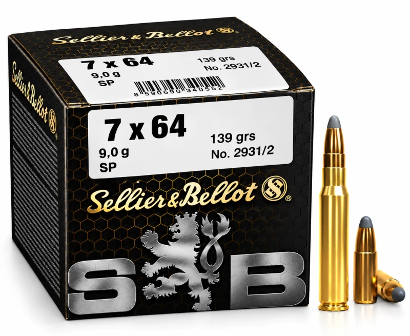 SELLIER & BELLOT cal.7x64 SP 140 grains - 9,1 grammes /50