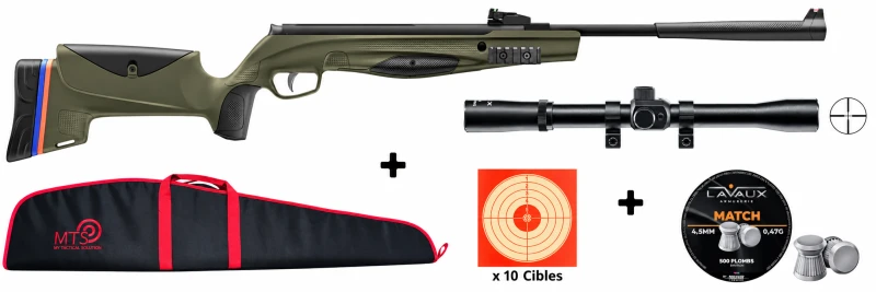 Carabine STOEGER RX5 TAC Green cal.4,5mm "Pack lunette 4x20"