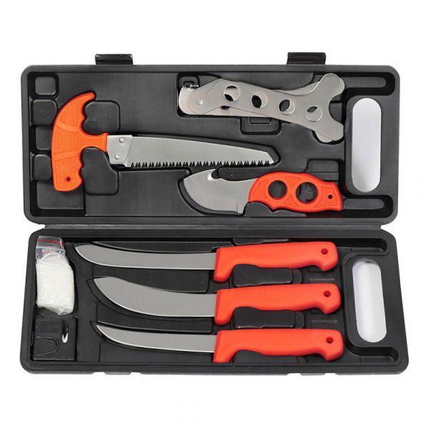 Kit couteaux à dépecer - scie PROHUNT Orange