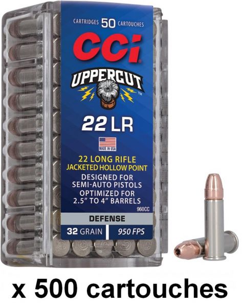 CCI 22lr UPPERCUT Hollow Point (32 grains) /500