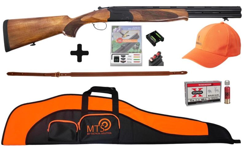 Fusil de chasse superposé KOFS ZENITH Black SLUG cal.12/76 (51cm) "Pack Traqueur"
