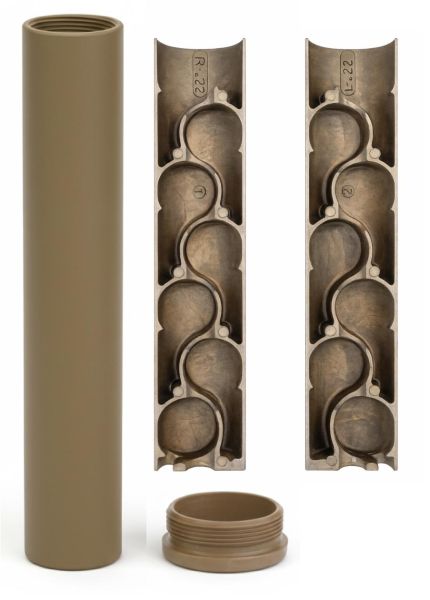 Silencieux ASE UTRA ECO RIMFIRE FDE cal.22 Lr (Filetage 1/2x20)