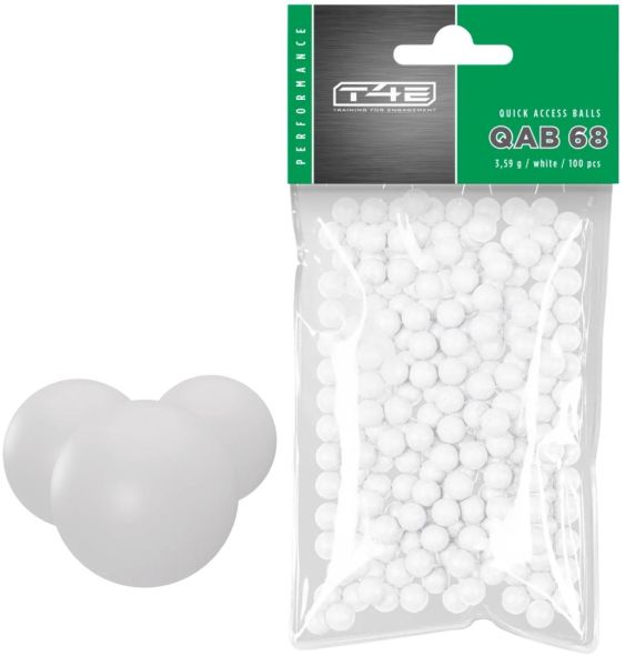 Sachet de 100 Billes Polymer Brise-Glace QAB68 T4E cal.68 (3.59g)