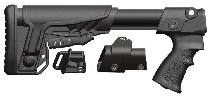 Crosse télescopique poignée DLG Tactical pour fusil à pompe MOSSBERG