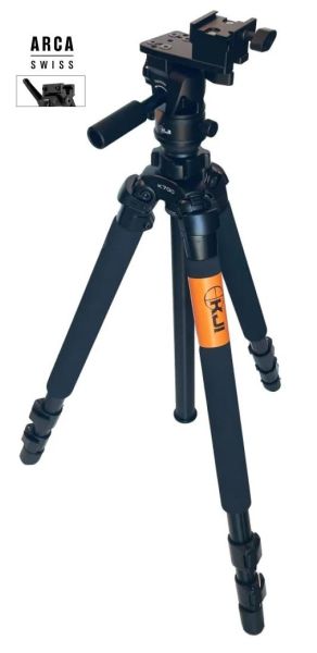 Trépied de tir KJI K800 Carbon avec Tête Reaper Rail Arca Swiss