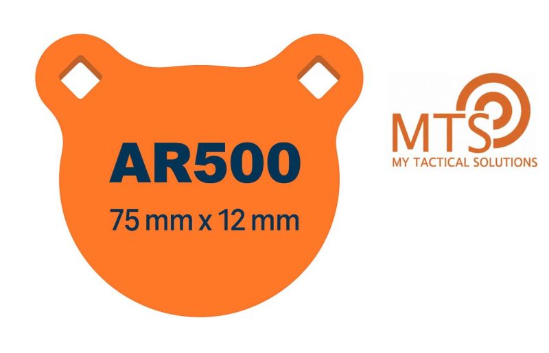 Gong de Tir MTS ROND Ø75 HARDOX 500 (AR500) - 12mm