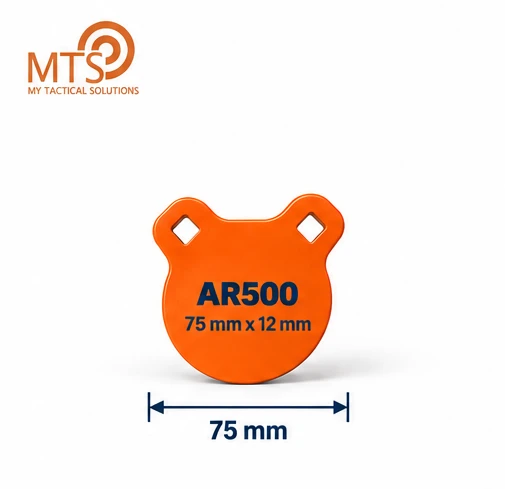Gong de Tir MTS ROND Ø75 HARDOX 500 (AR500) - 12mm