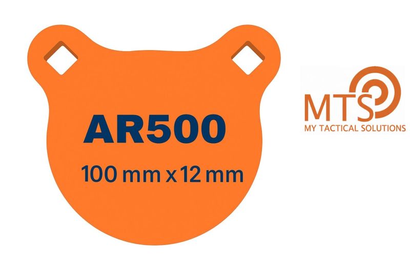 Gong de Tir MTS ROND Ø100 HARDOX 500 (AR500) - 12mm