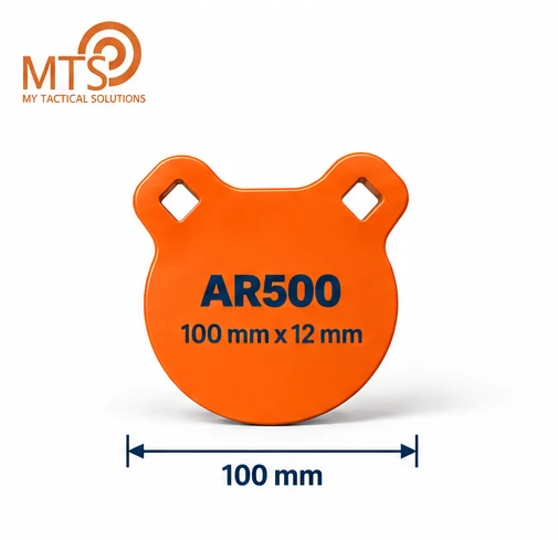 Gong de Tir MTS ROND Ø100 HARDOX 500 (AR500) - 12mm
