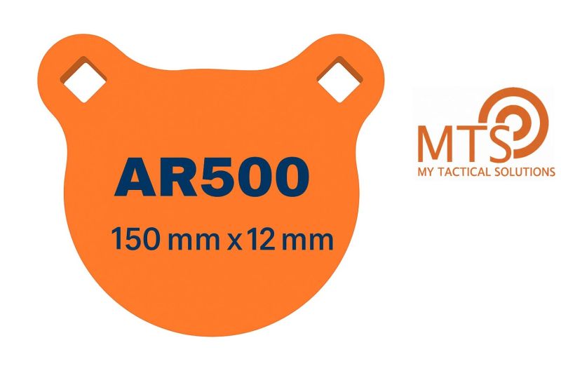 Gong de Tir MTS ROND Ø150 HARDOX 500 (AR500) - 12mm