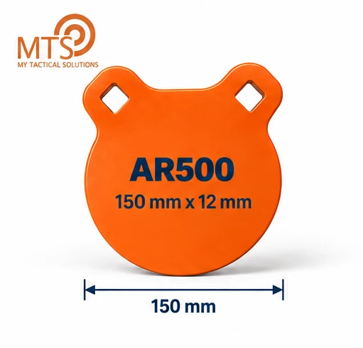 Gong de Tir MTS ROND Ø150 HARDOX 500 (AR500) - 12mm