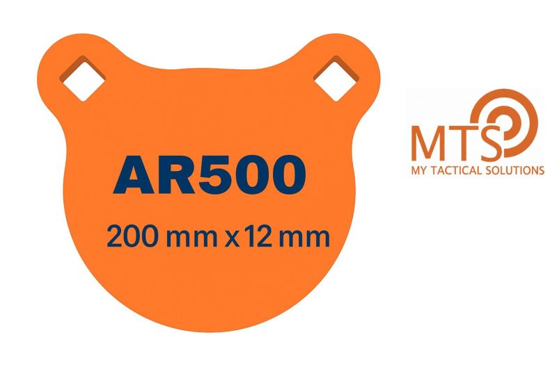 Gong de Tir MTS ROND Ø200 HARDOX 500 (AR500) - 12mm