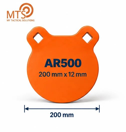 Gong de Tir MTS ROND Ø200 HARDOX 500 (AR500) - 12mm