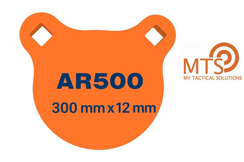 Gong de Tir MTS ROND Ø300 HARDOX 500 (AR500) - 12mm