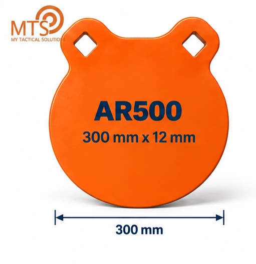 Gong de Tir MTS ROND Ø300 HARDOX 500 (AR500) - 12mm