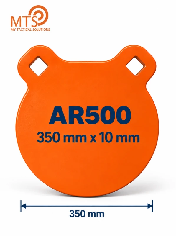 Gong de Tir MTS ROND Ø350 HARDOX 500 (AR500) - 10mm