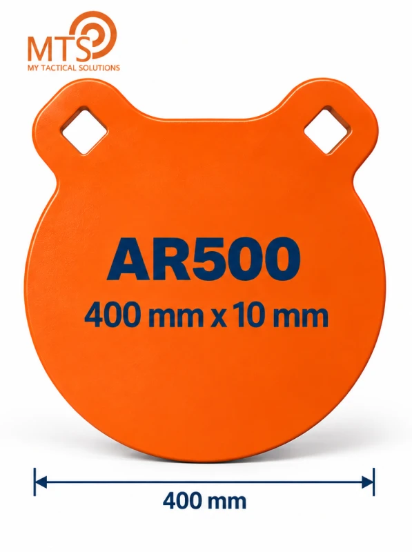 Gong de Tir MTS ROND Ø400 HARDOX 500 (AR500) - 10mm