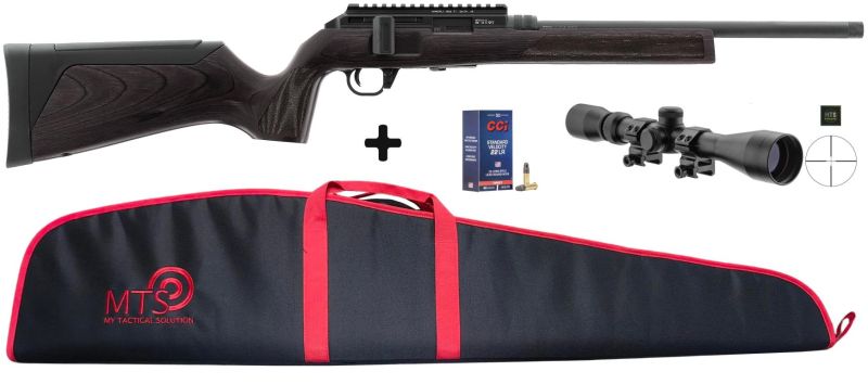 Carabine linéaire HAMMERLI FORCE B1 Wood Lamined Sport cal.22Lr "Pack MTS 3-9x40"