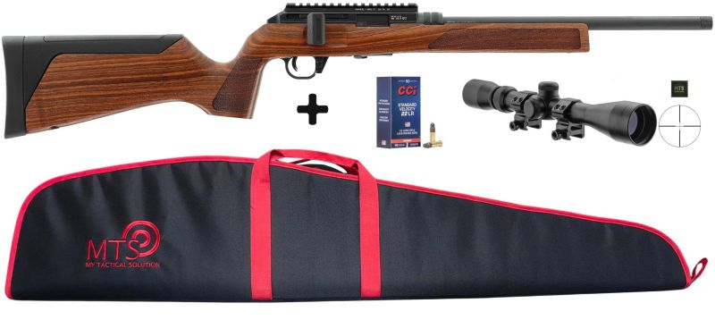 Carabine linéaire HAMMERLI FORCE B1 Walnut Wood HQ3 cal.22Lr "Pack MTS 3-9x40"