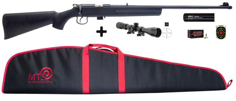 Carabine NORINCO NR15 Synthétique cal.22Lr "Pack CCI Blazer - lunette MTS 3-9x40 - Silencieux - Fourreau"