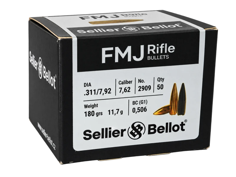 Ogives 2909 SELLIER BELLOT cal.303 British FMJ 180gr /50
