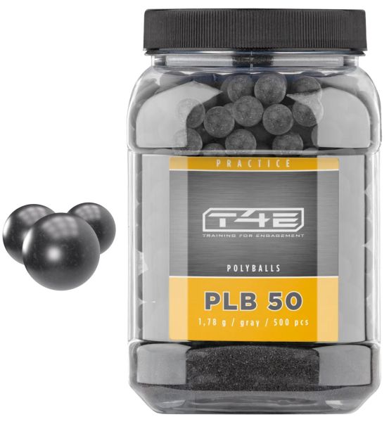 Boite de 500 Billes caoutchouc Practice PLB 50 T4E cal.50 (12.7mm) 1.78g