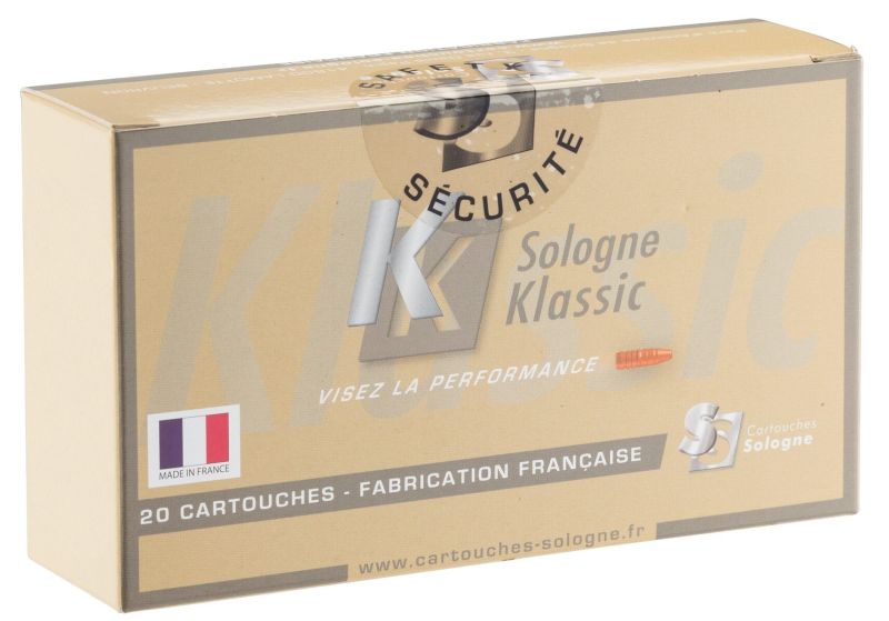 SOLOGNE Klassic Subsonic cal.222 Rem HP 45 grains - 2.9 grammes /20