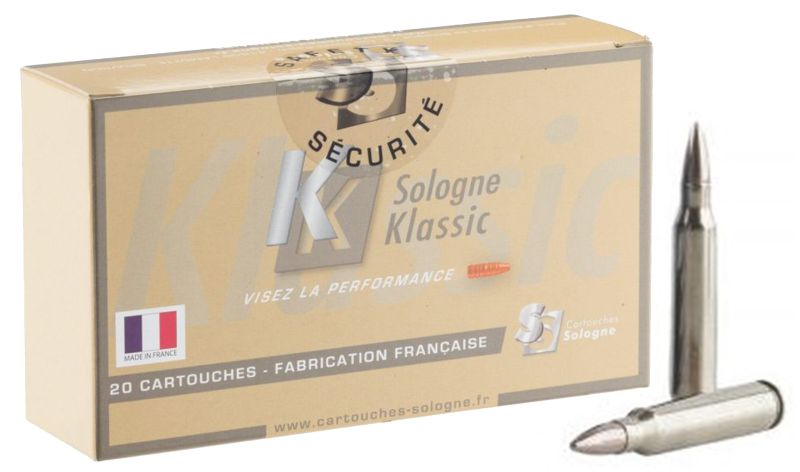 SOLOGNE Klassic Subsonic cal.223 Rem HP 45 grains - 2.9 grammes /20
