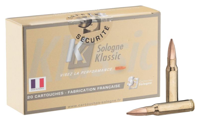 SOLOGNE Klassic Subsonic cal.308 Win HPBT 168 grains - 10.9 grammes /20