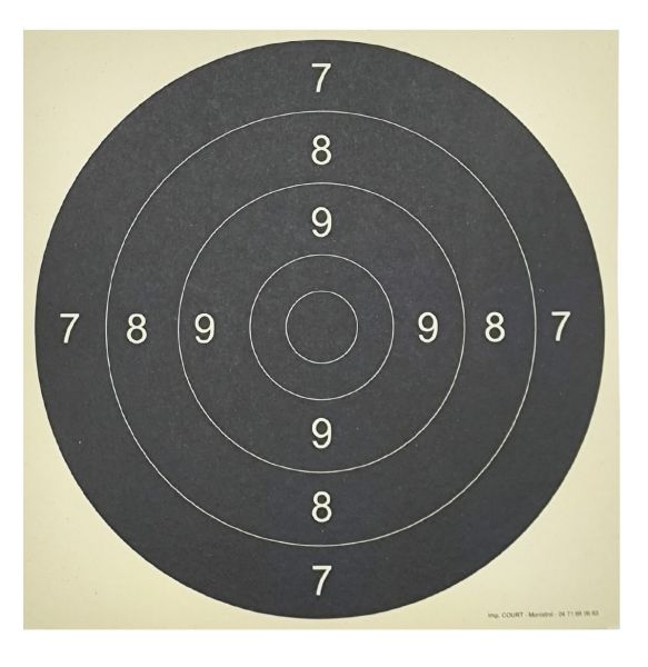 Centre de Cibles carton C50 21x21 cm (paquet de 100)