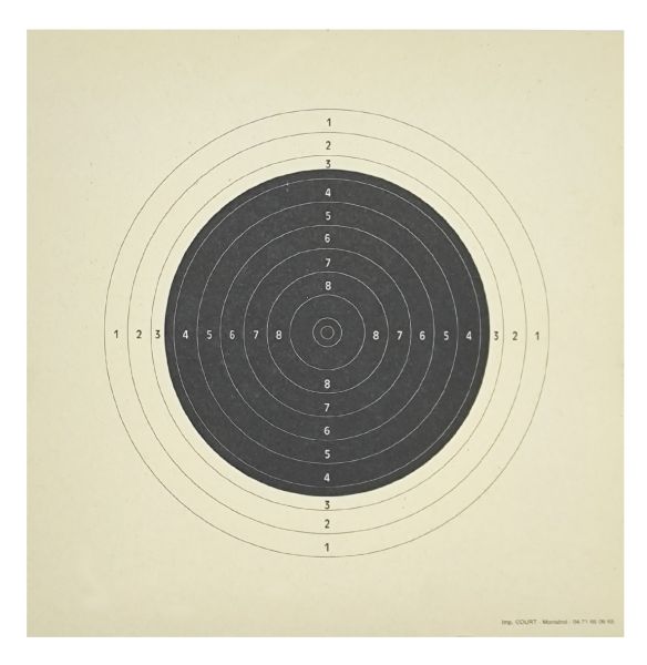 Cibles carton C21 21x21 cm (paquet de 100)
