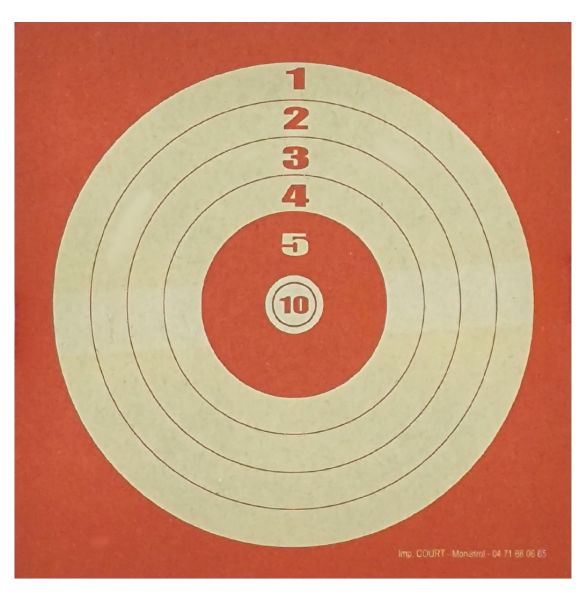 Cibles forain 10x10 cm (paquet de 100)