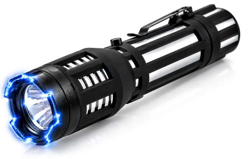 Taser lampe torche PIRANHA Argent 130 Lumens / 3 800 000 Volts