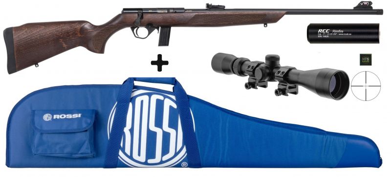 Carabine 22LR ROSSI Bois mod.8122 "Pack 3-9x40 Silence"