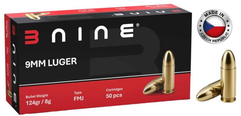B NINE cal.9mm PARA FMJ /50