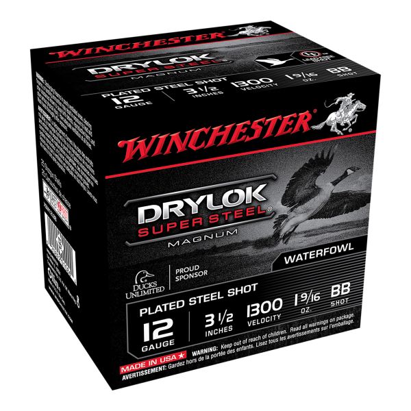 Cartouches WINCHESTER STEEL DRYLOK cal.12/89 PBB (boite de 25)