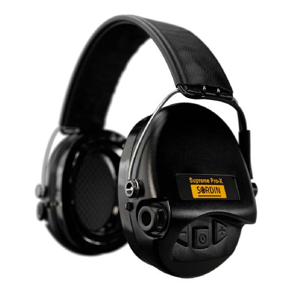 Casque électronique SORDIN Supreme Pro X Noir Gel avec LED