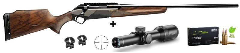 Carabine à verrou BENELLI LUPO Bois cal.300 Win Mag "Pack HAWKE Endurance 1-4x24-Sako"